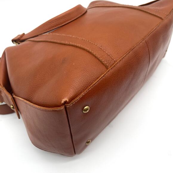 MADEWELL Leather Satchel, Brown - Picture 13 of 15